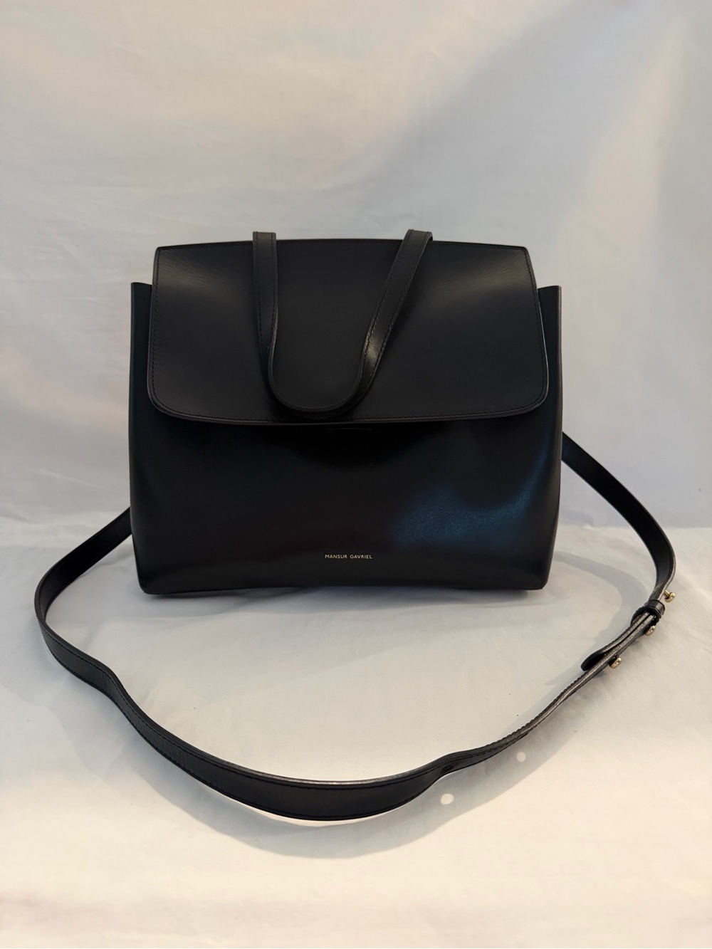 Mansur Gavriel Classic Black Leather Lady Bag